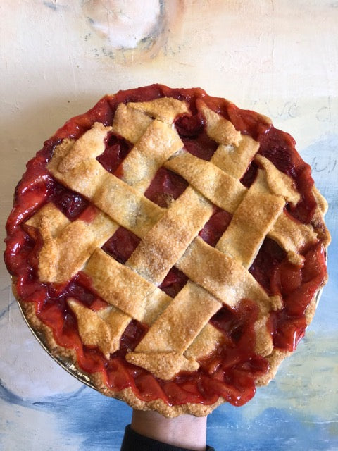 Gluten free Strawberry Rhubarb Pie