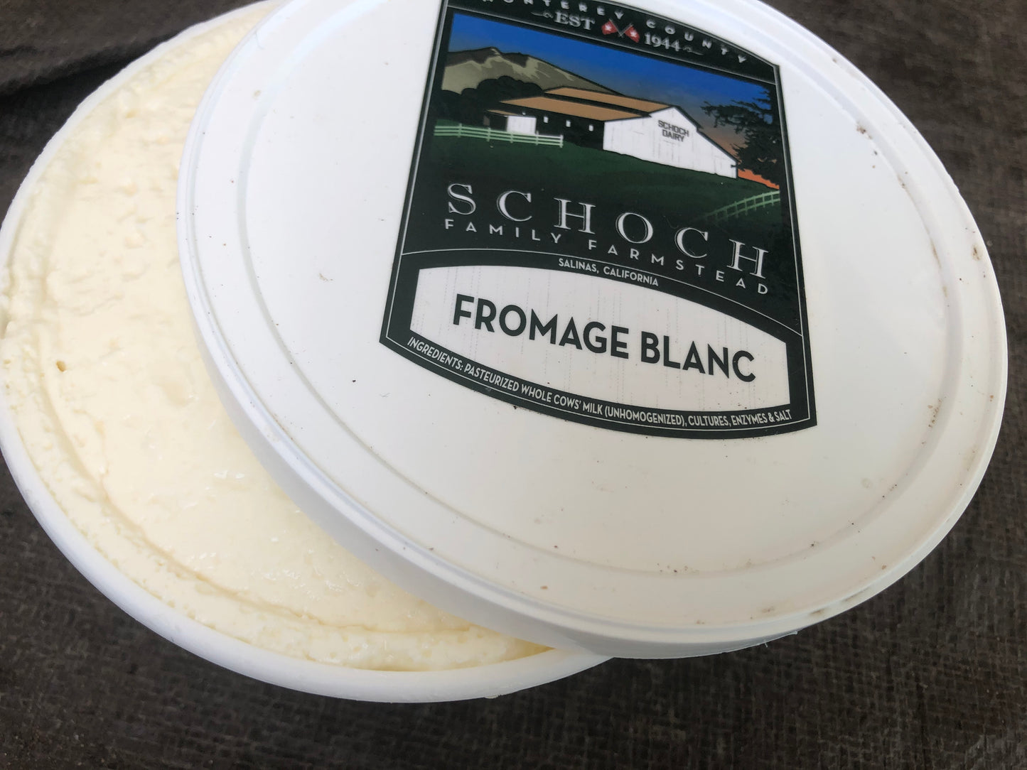 Schoch Farm plain fromage blanc cheese 1lb.