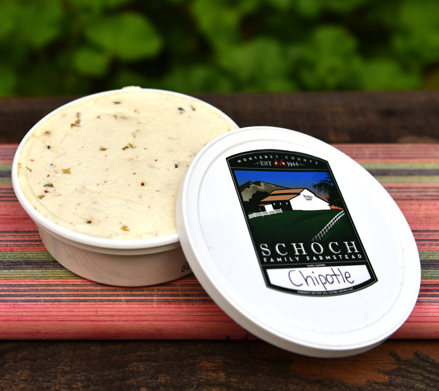 Schoch Farm garlic-herb flavored fromage blanc cheese 1/2 lb.